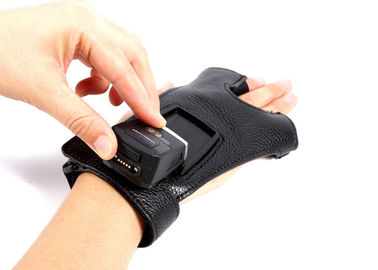 دستکش سریع دستکش اسکنر بارکد ، طراحی ناهموار اسکنر حلقه بلوتوث بی سیم