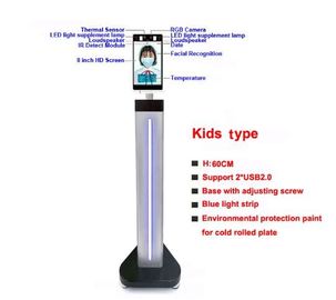 تبلت دماسنج تشخیص چهره مادون قرمز حرارتی دوربین شبکه 8 اینچ LCD صفحه نمایش