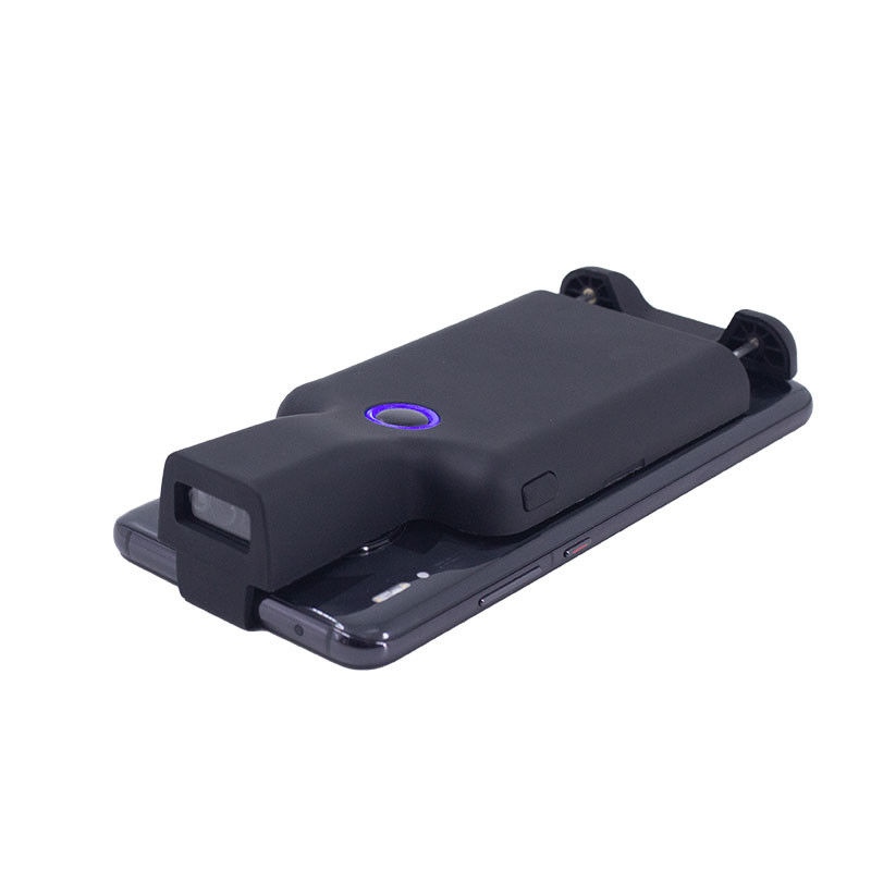 2D Back Clip اسکنر بارکد بلوتوث کار با تلفن ، بارکد خوان قابل حمل با عملکرد بلوتوث 1D 2D QR